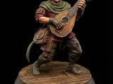 FREE NPC Bard Fantasy Miniatures 32mm STL for TTRPG-1