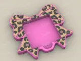 Post-It, Sticky Note Holder Bow With Leopard Print-0