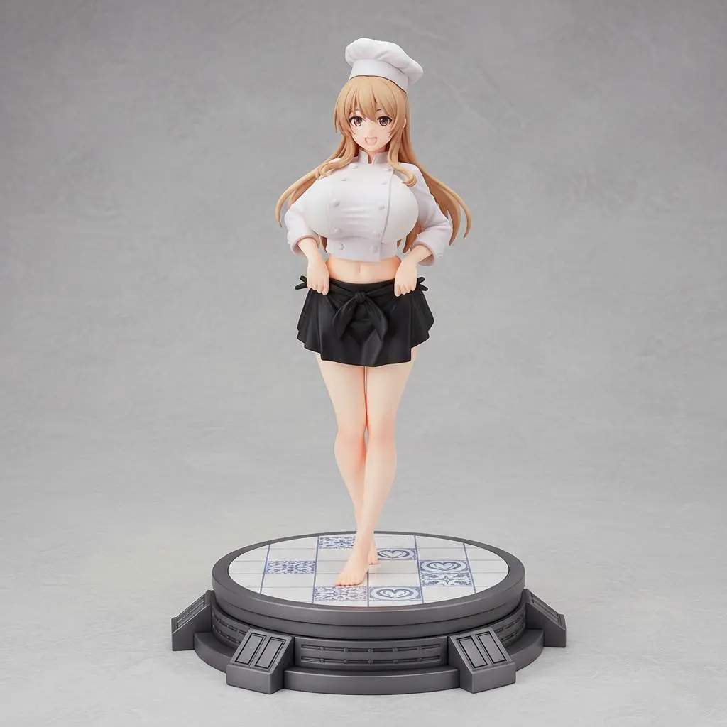 Cute Chef Anime Girl – Sweet Glamour Pose Ecchi