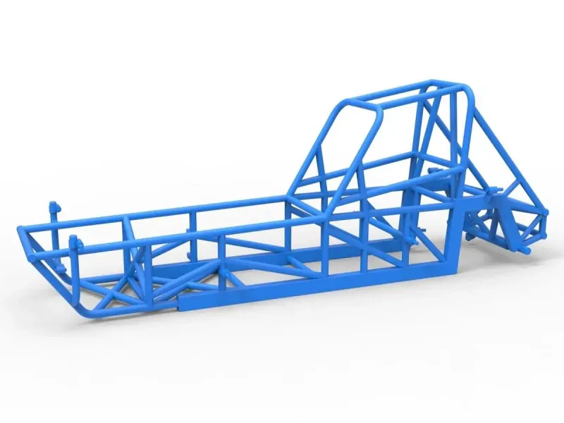 Frame of Vintage Dirt Modified stock car V3 Scale 1:25