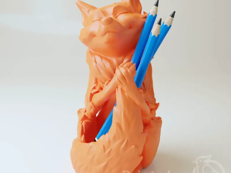 Cute Fox Pencil Holder