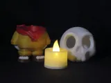 LED CANDLE HOLDER PUMPKIN AND SKULL-4