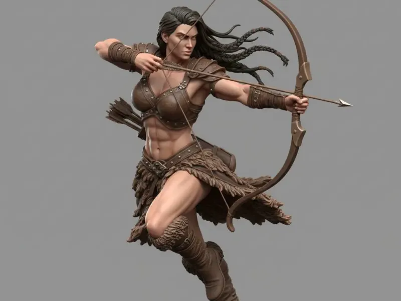 Viking Archer Attack Stance