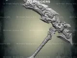Death Chaos Fang Scythe Cosplay Darksiders - STL File-4