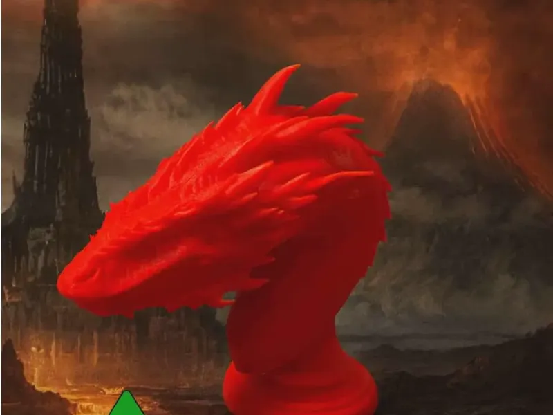 Estatua Busto del Dragón Smaug de El Señor de los Anillos  LOTR