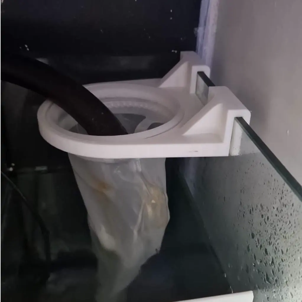 Add-on Aquarium 4 Inch Filter Sock holder for 6mm glass.