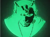 Eminem Devil Horns Portrait-0