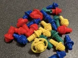 38 various Beyblade Bits-0