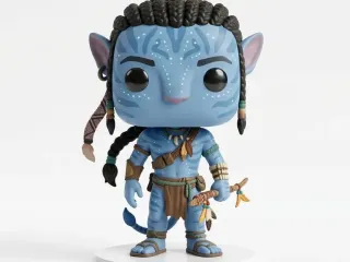 Blue Alien Hunter Style Pop