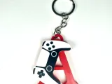 Custom Gamer PS5 Controller Letter Keychain-1