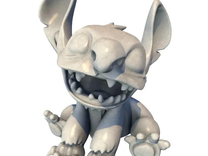 Cute Alien Creature Figurine 3D