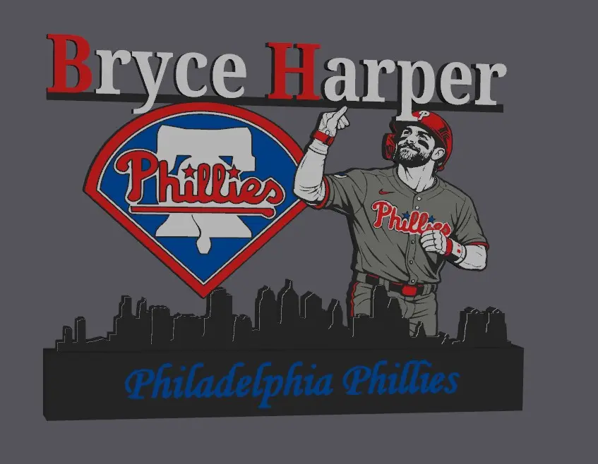 Philadelphia Phillies Bryce Harper display