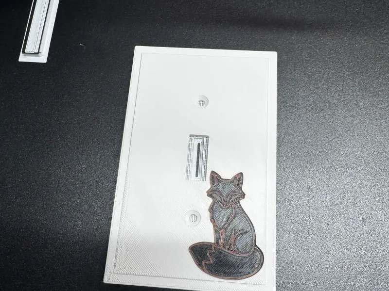 Fox Light Switch Cover