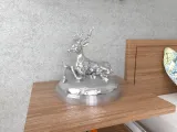 Deer Seated Decorative Sculpture-0