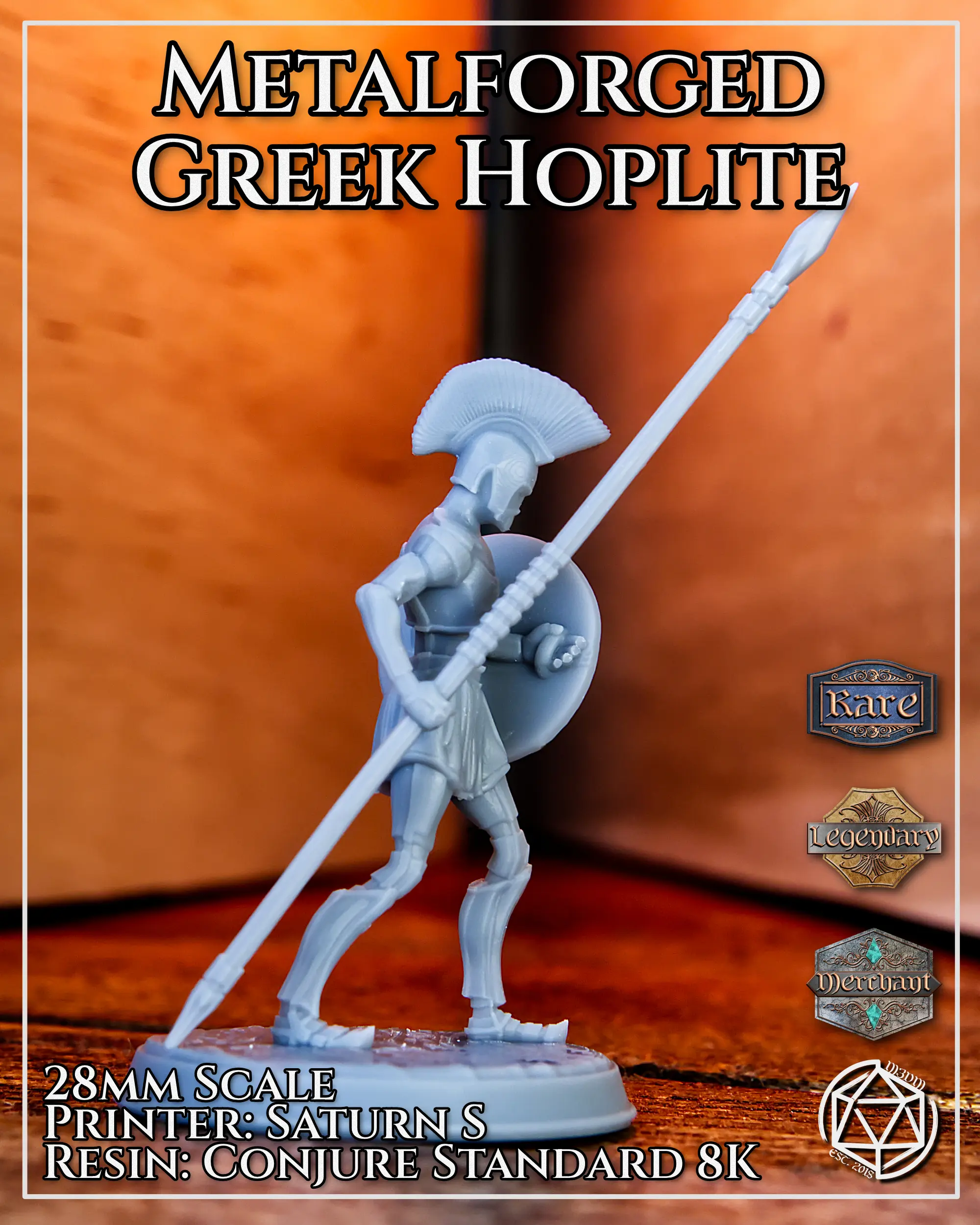 Oplita greco forgiato in metallo