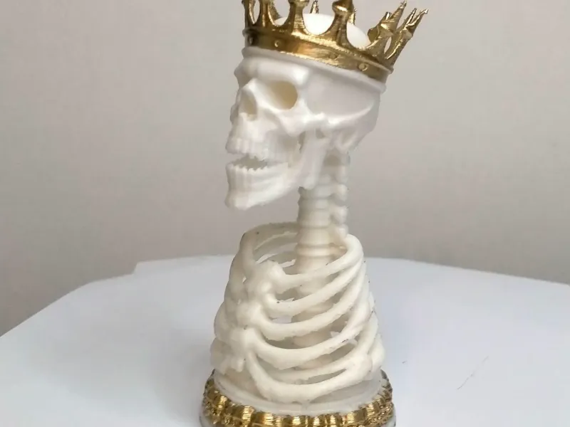 ♟️REY MULTICOLOR  AJEDREZ - CORONA DE HUESOS 3D