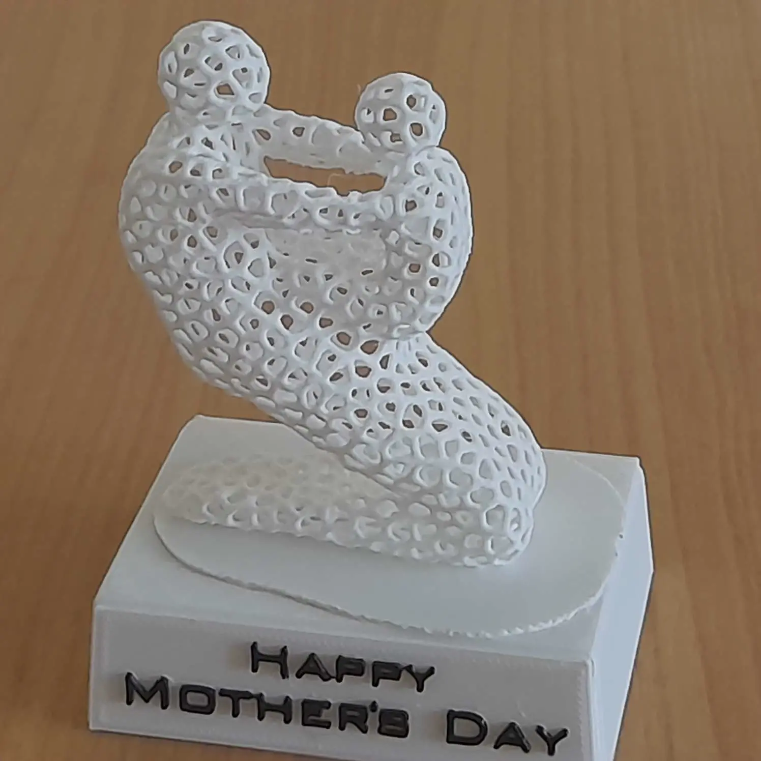 Feliz Dia da Mãe, presente impresso em 3D