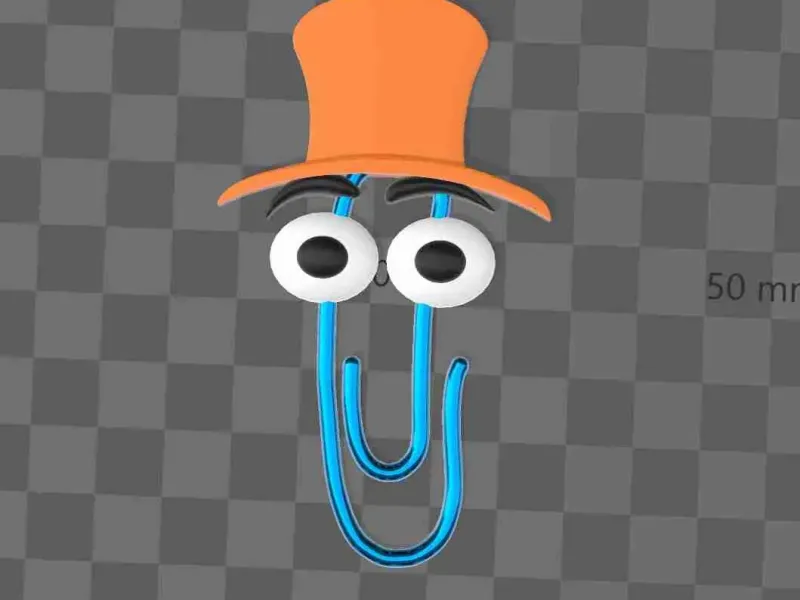 clippy MS-Word character + hat