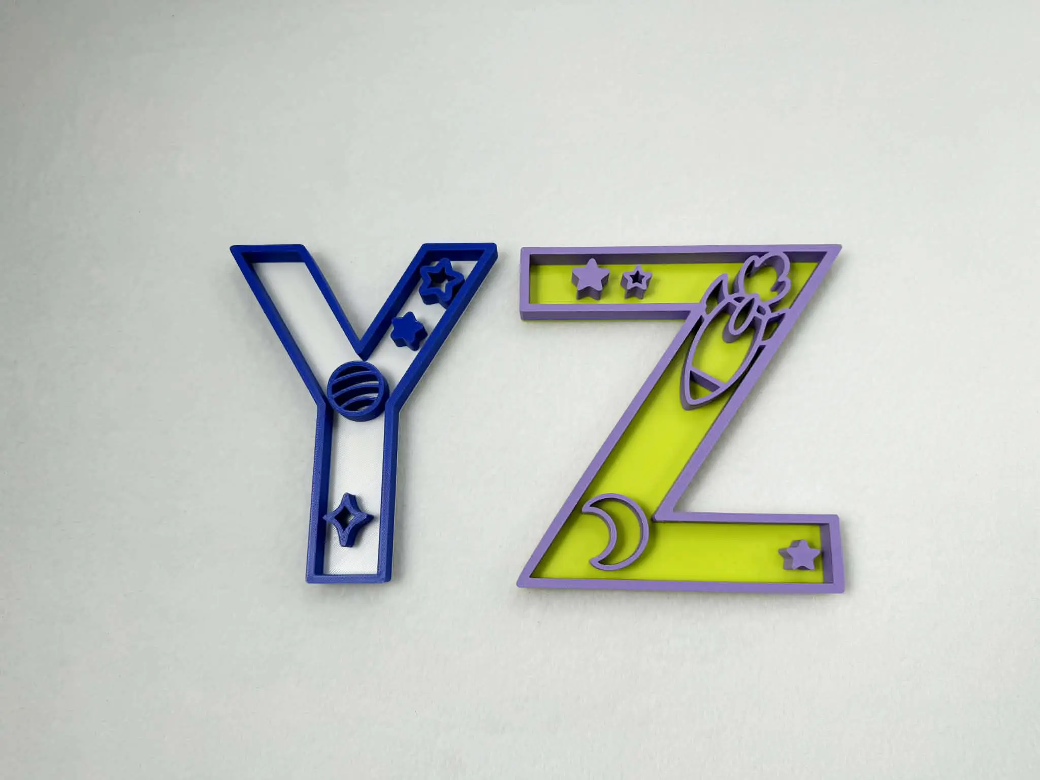 Outer space theme decor letters