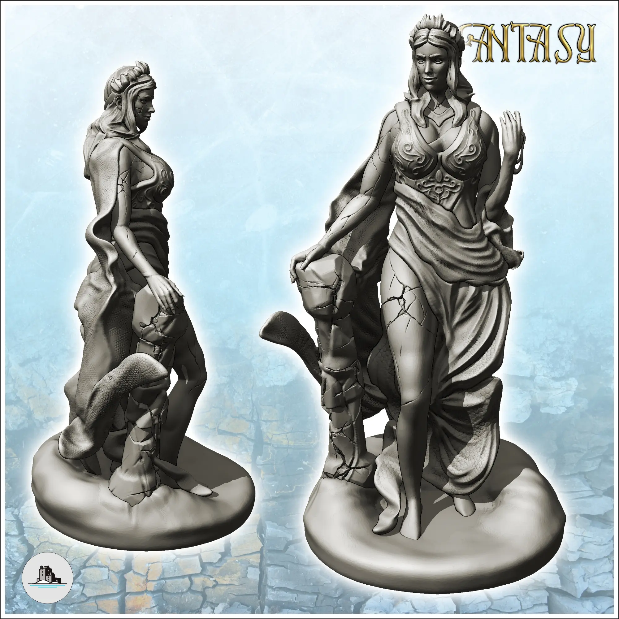 Hera Juno con corona en la cabeza y vestido (9) - miniaturas