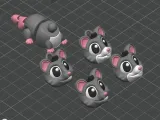 Articulated Mouse STL & 3MF – Flexi Fidget Toy-6