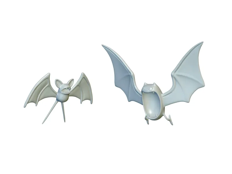 Pokemon Zubat &amp; Golbat (#41 &amp; #42) - Impression 3D !