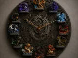 Reloj Fantasy de Dragones – Diseño Decorativo-1