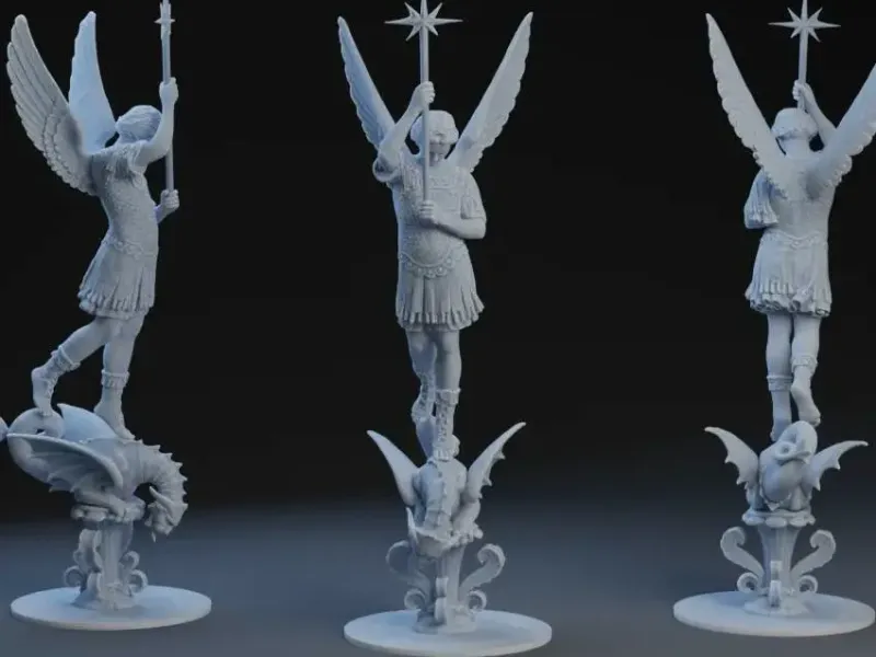 ⚔️ St. Michael the Archangel – 3D Printable Statue