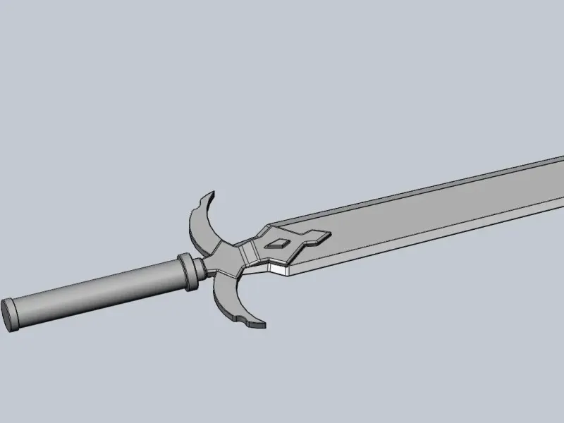 Sword Art Online Alicization Kirito Wooden Sword Assembly