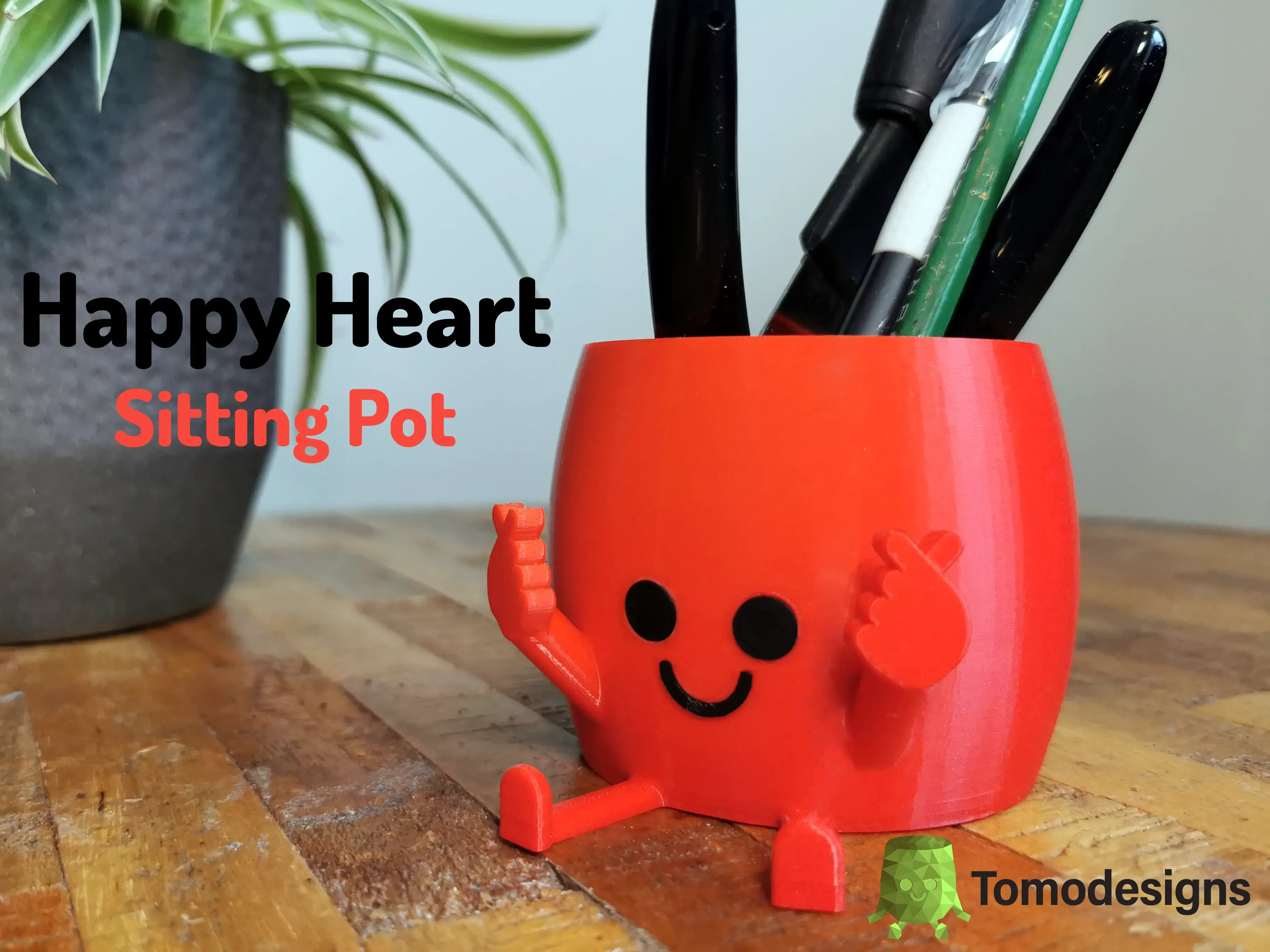 Happy Heart Sitting Pot