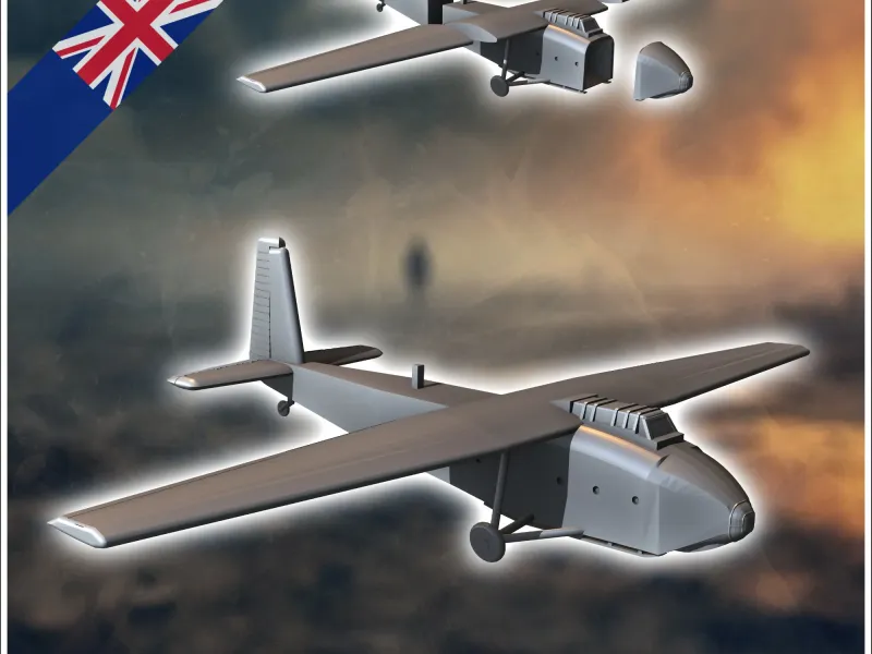 GAL. 49 Hamilcar Mark I Planor militar britanic - miniaturi