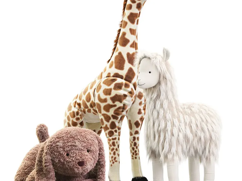 Pottery Barn plush liama Labradoodle Giraffe