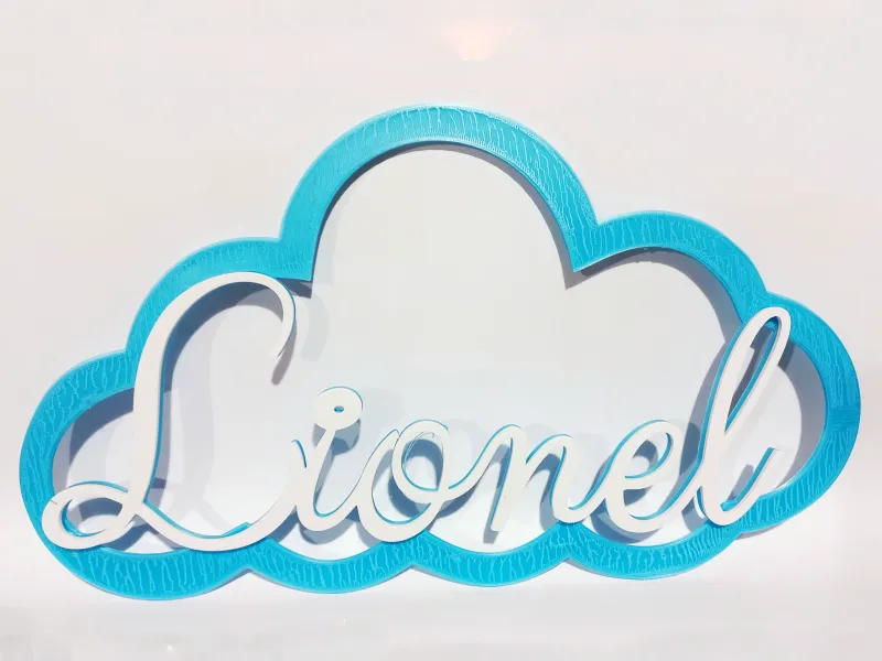 Cartel Personalizado con Nube Lionel
