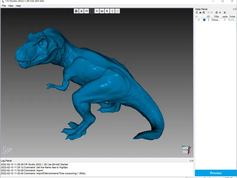 Dinosauro (scansionato da CR-Scan Lizard)