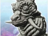 Alien creature with round antennas and no arms (4) - science-8