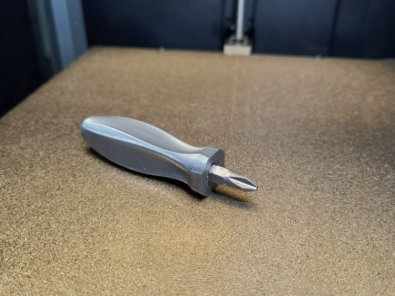screwdriver handle with grip fins 1/4 hex bits hand tool