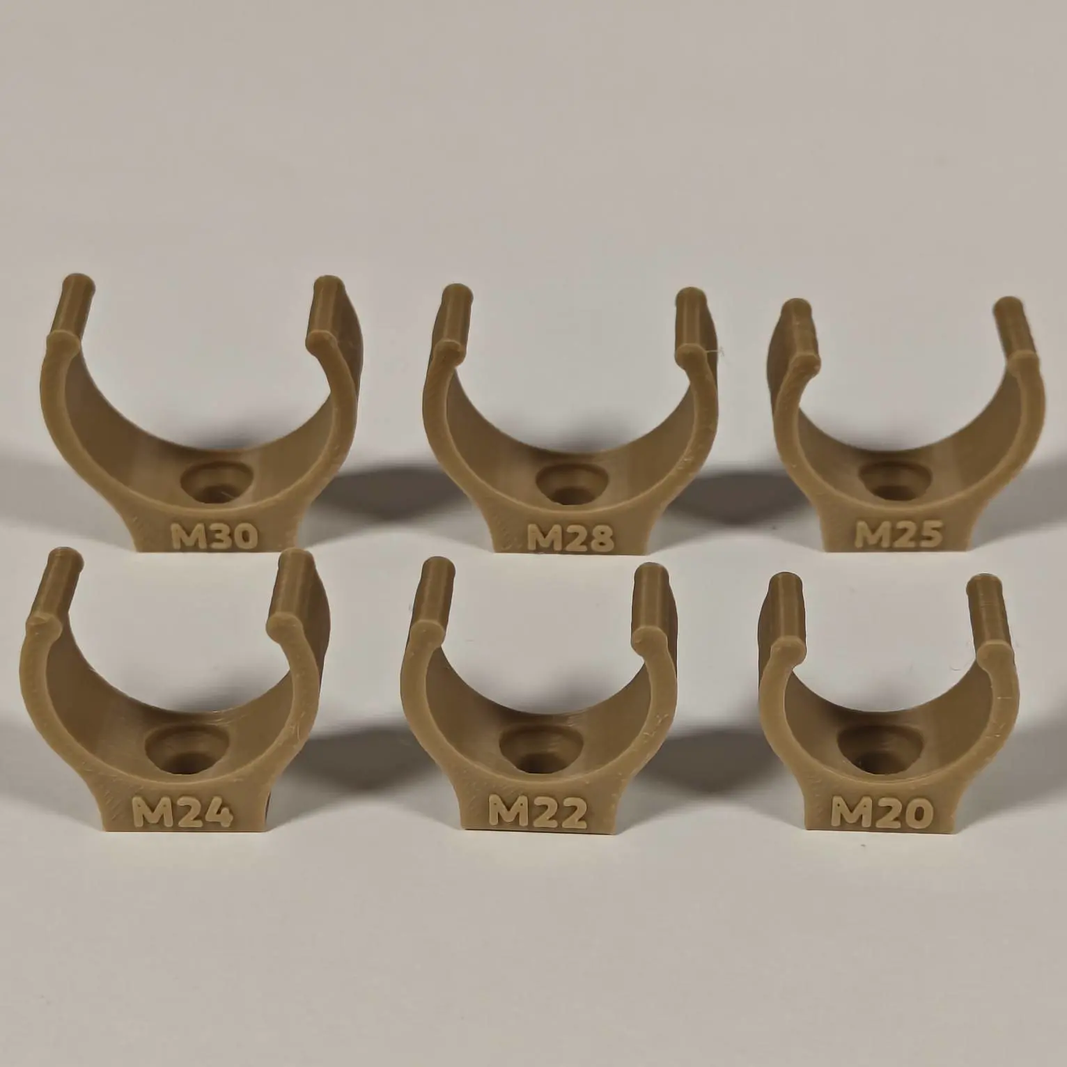 Heavy-Duty Click-Lock Pipe Clamps (M4) 30-20mm Diameter