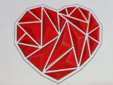 Heart – triangular needle (pyramids)-1