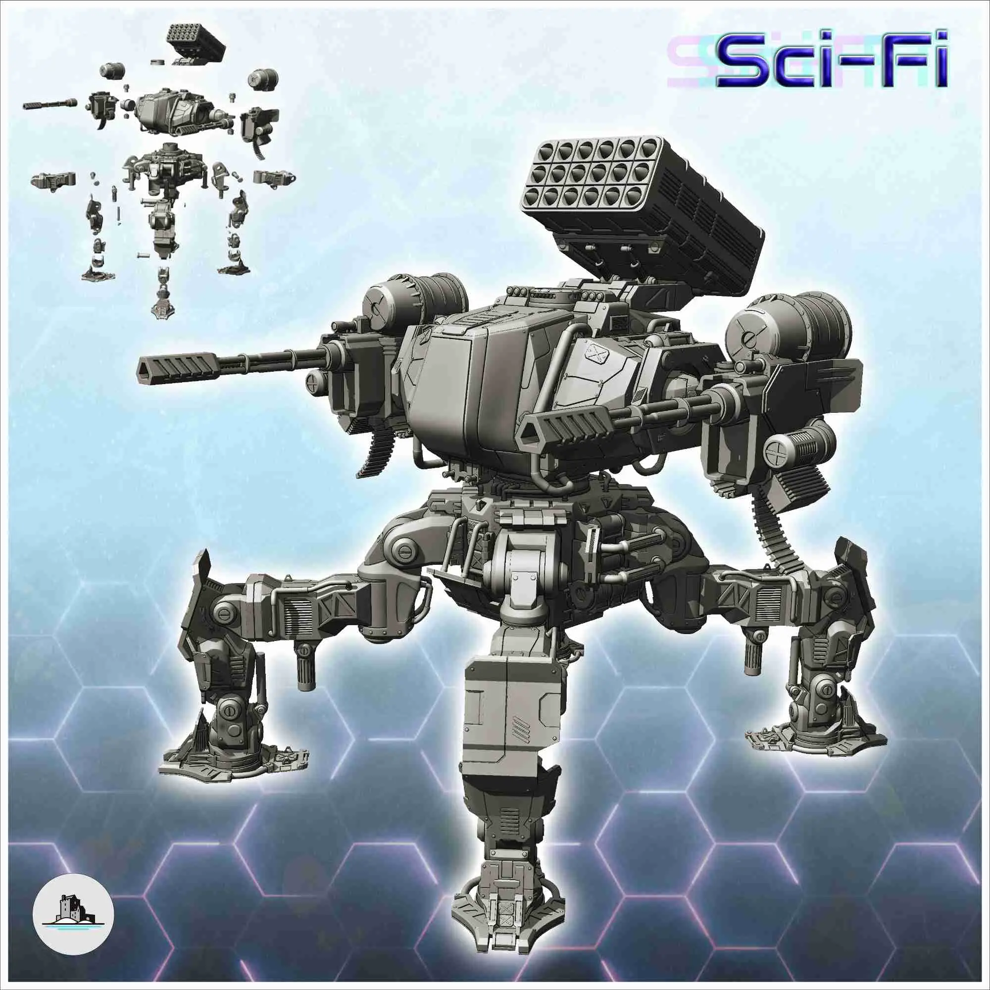 Kampfroboter Pack Nr. 2 - Miniaturen w40k scifi warhammer t