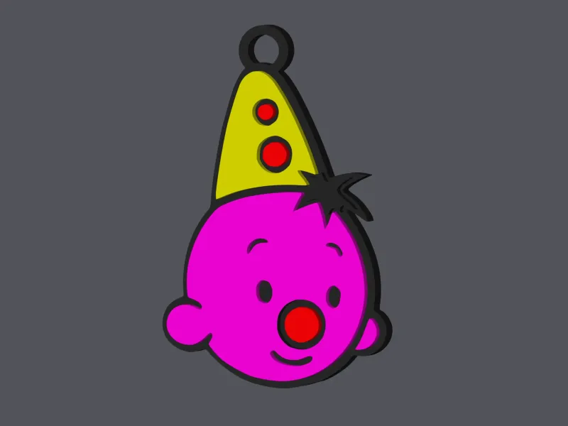 Bumba Clown - Earring & Pendant