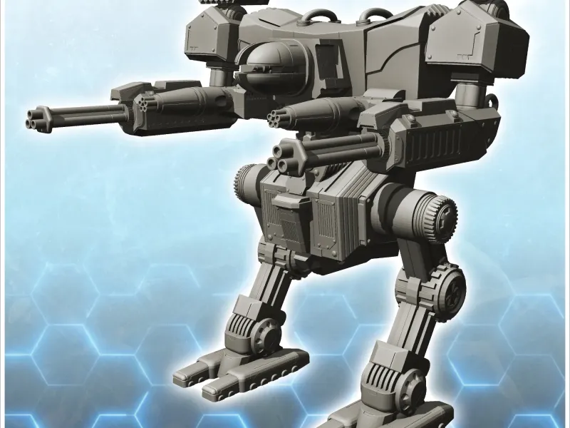 Fumenar combat robot (3) - miniatures warhammer mini RPG sce