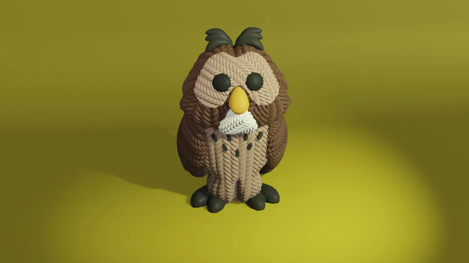 Crochet Mr Owl Winnie The Pooh Painted 3mf