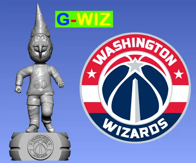 NBA - WASHINGTON WIZARDS MASCOT STATUE - BASKETBALL