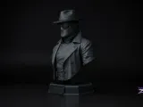 Spider-Noir Bust STL Marvel 3D Print Sculpture  Model-2