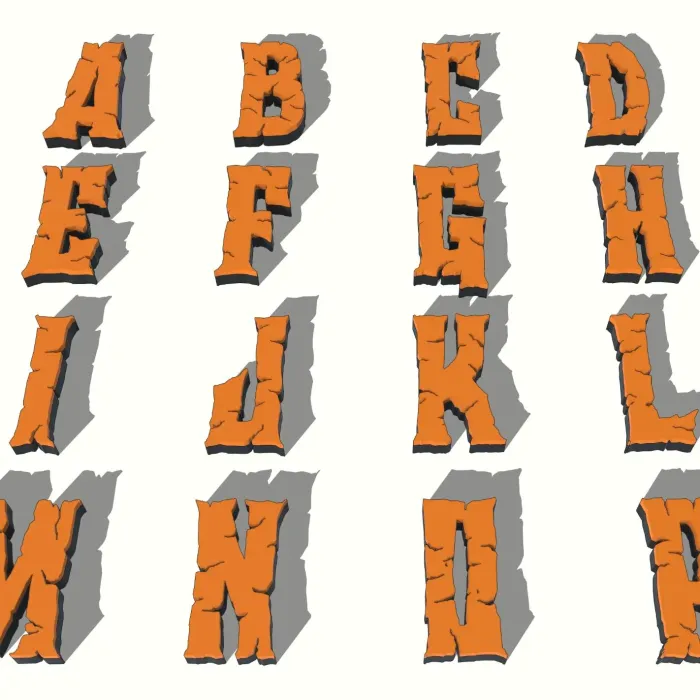 Tomestone Lettering 3D Printer Files | 3MF File | Halloween Horror - Tombstone Lettering ...