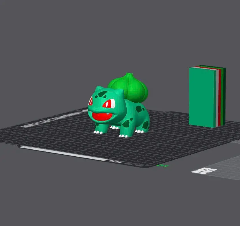 Pokemon Bulbasaur - STL & 3mf Multicolor