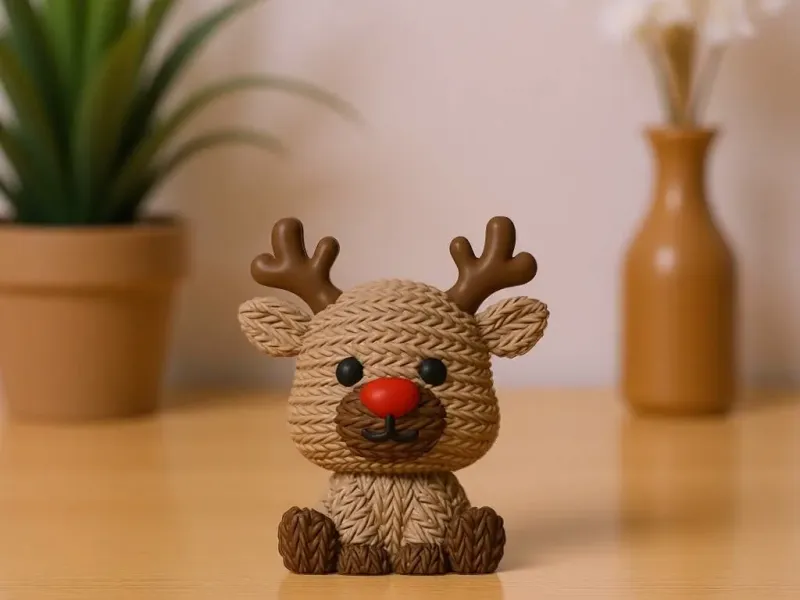 Cute Reindeer - Knitted - Crochet