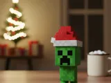 Cute Christmas Creeper Minecraft Mob-0