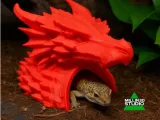 Dragon Head House for Pets Hide Lizard Geckos and Hamsters-0