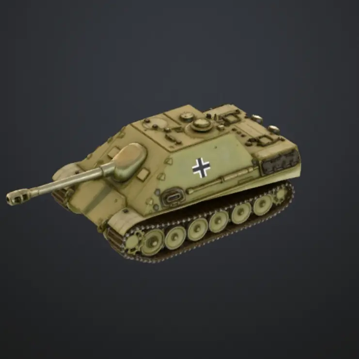 Free Vehicles & Machinery STL Download - Tank Destroyer - Jagpanterby WorkShop3D